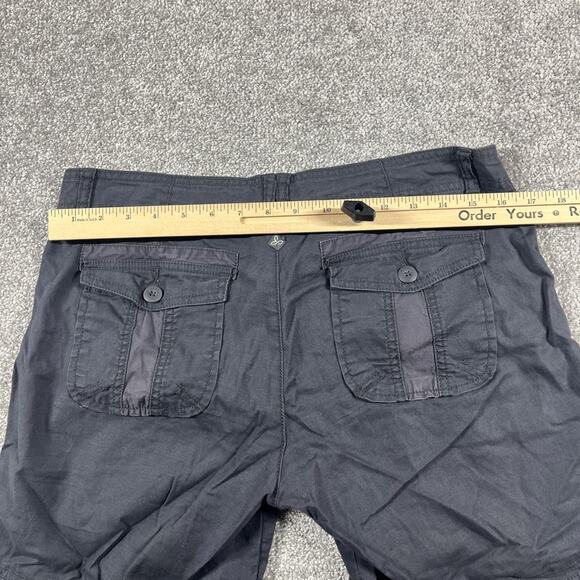 Prana Cargo Pants Womens 8 Lightweight Thin Breathable Pockets Adjustable Length - Picture 10 of 11